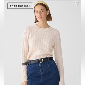 J. Crew Cashmere Cable knit Medium